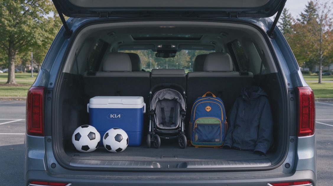 The Telluride is bought by families who expect it to absorb these loads without forcing constant tetris or leaving essential items behind