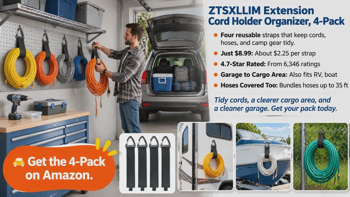 Buyers use them in ways I wouldn't have guessed. One keeps a tool trailer organized. Another bundled 100 feet of heavy-duty cord along with garden hoses and said the coils go on and off easily